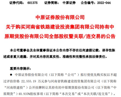 最高22555.19万元,这家期货公司大股东拟购买二股东所持股权 上半年净利润同比增长超10倍