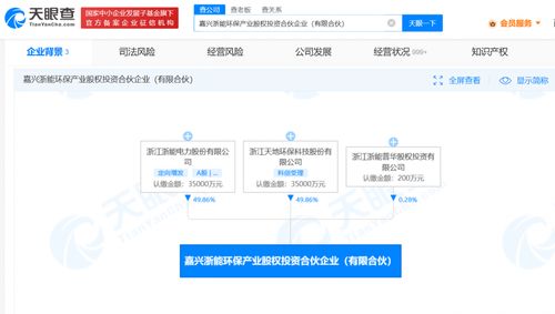 浙能电力投资成立合伙企业 注册资本3.51亿